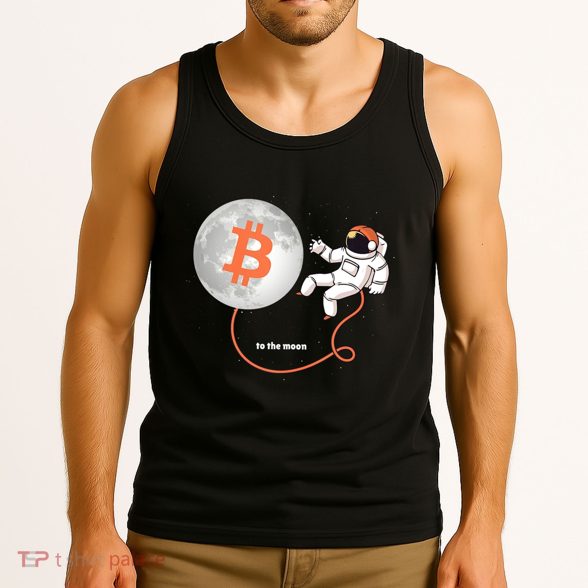 Moon Bitcoin Cryptocurrency Crypto Digital Currency Tank Top
