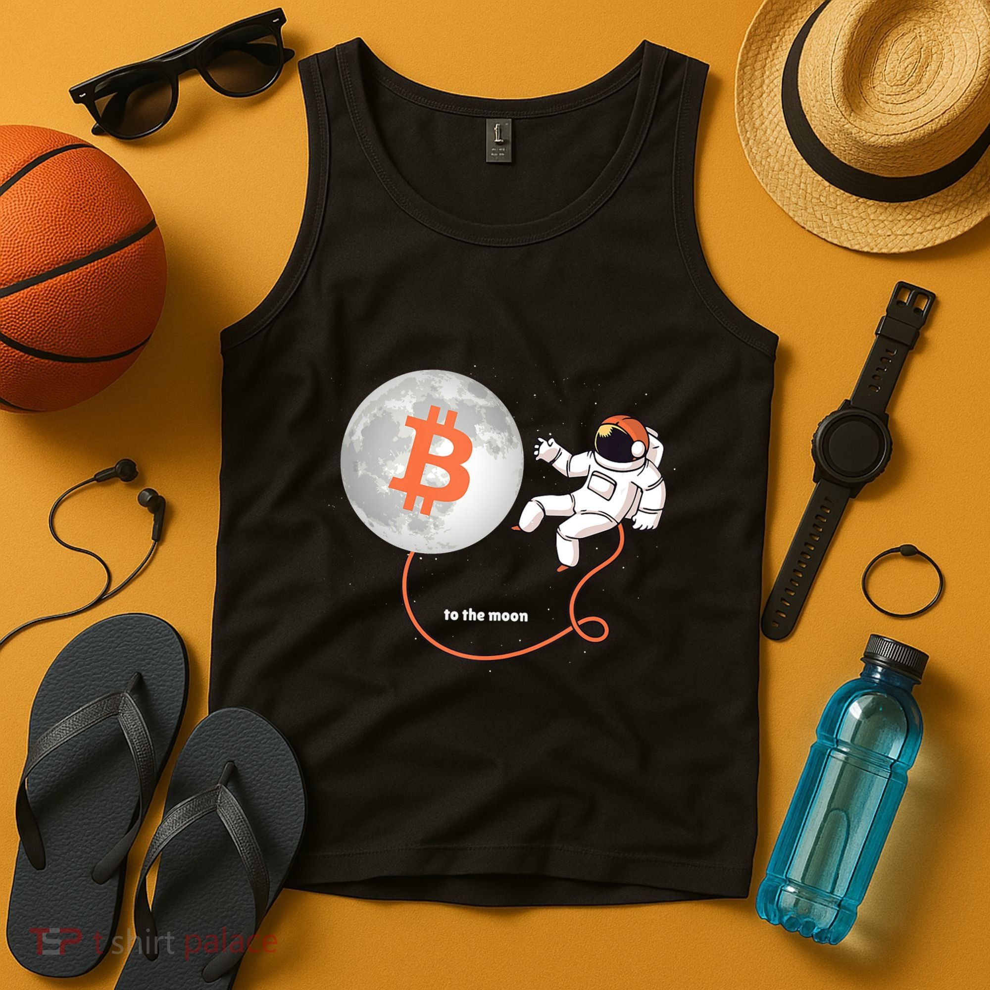 Moon Bitcoin Cryptocurrency Crypto Digital Currency Tank Top