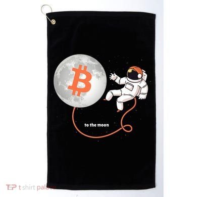 Moon Bitcoin Cryptocurrency Crypto Digital Currency Golf Towel