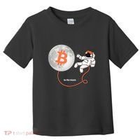Moon Bitcoin Cryptocurrency Crypto Digital Currency Toddler T-Shirt thumb 0