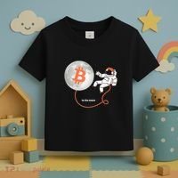 Moon Bitcoin Cryptocurrency Crypto Digital Currency Toddler T-Shirt thumb 3