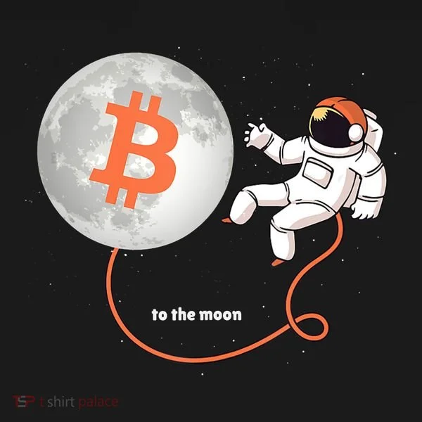 Moon Bitcoin Cryptocurrency Crypto Digital Currency Women's Long Sleeve Shirt