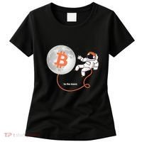 Moon Bitcoin Cryptocurrency Crypto Digital Currency Women's T-Shirt thumb 0