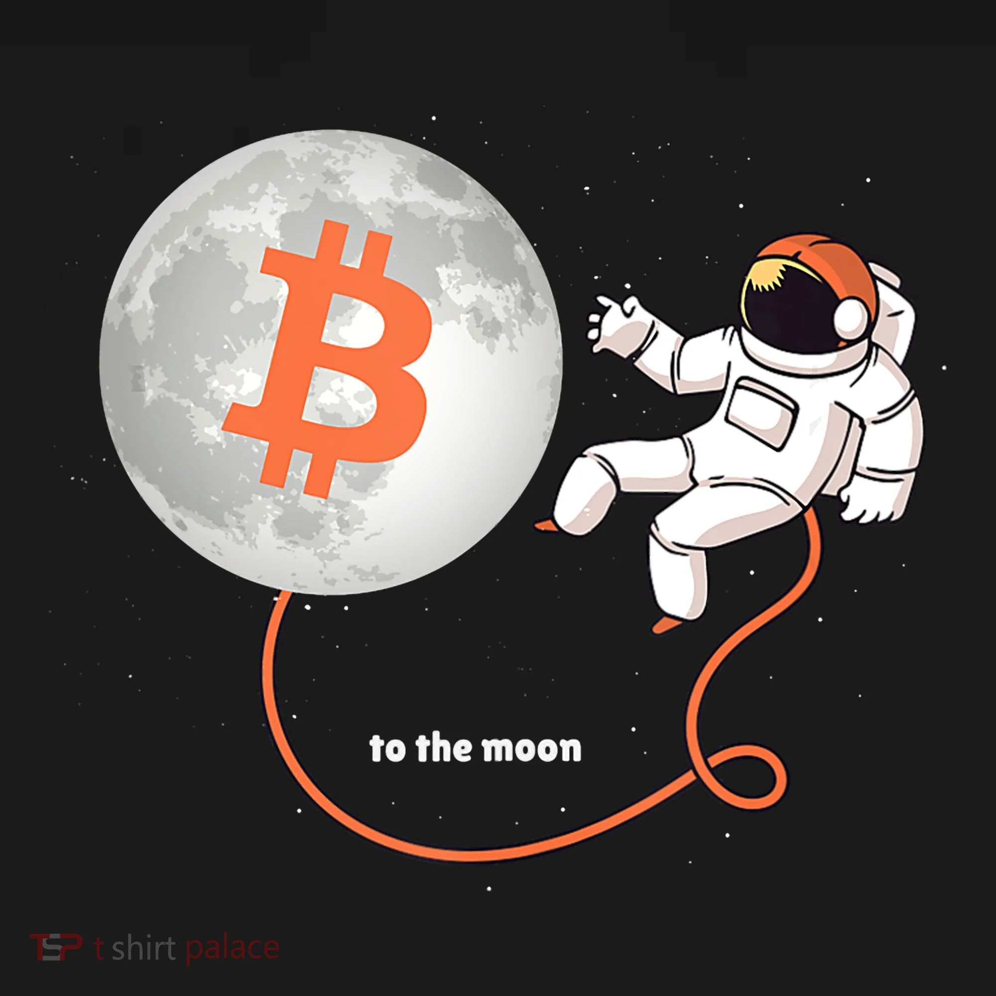 Moon Bitcoin Cryptocurrency Crypto Digital Currency Women's T-Shirt
