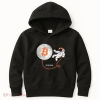 Moon Bitcoin Cryptocurrency Crypto Digital Currency Kids Hoodie thumb 0