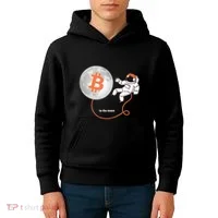 Moon Bitcoin Cryptocurrency Crypto Digital Currency Kids Hoodie thumb 4