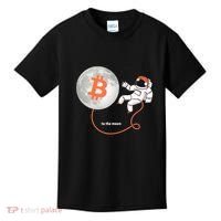 Moon Bitcoin Cryptocurrency Crypto Digital Currency Kids T-Shirt thumb 0