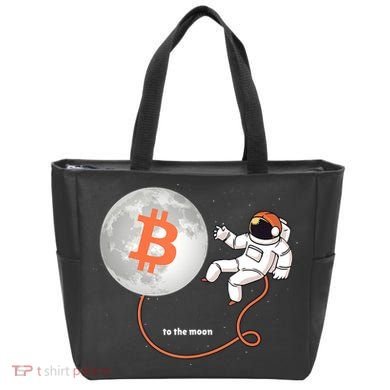 Moon Bitcoin Cryptocurrency Crypto Digital Currency Tote Bag