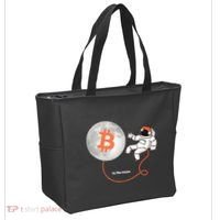 Moon Bitcoin Cryptocurrency Crypto Digital Currency Tote Bag thumb 2