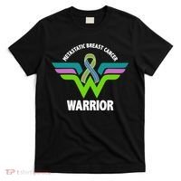 Metastatic Breast Cancer Warrior Ribbon T-Shirt thumb 0