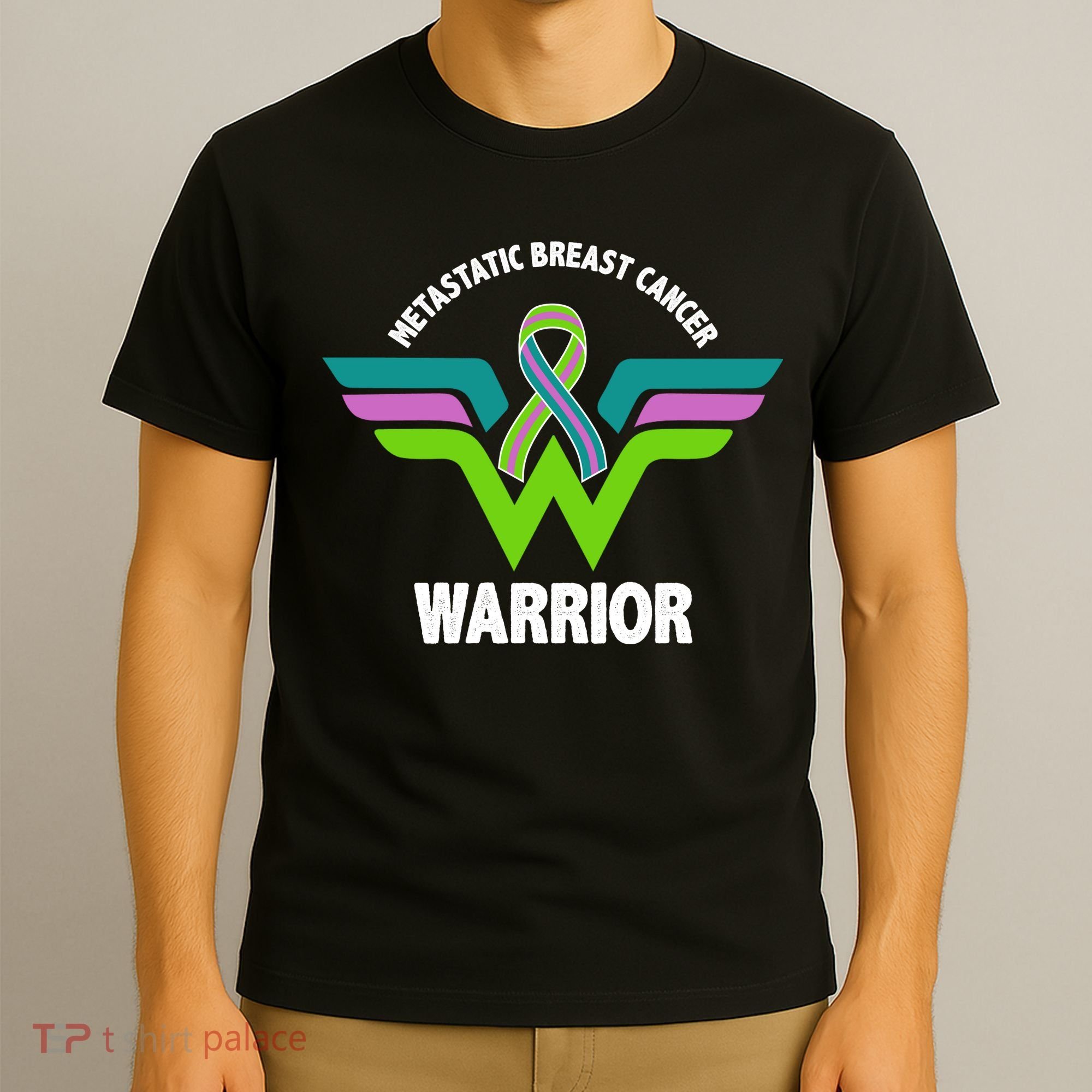Metastatic Breast Cancer Warrior Ribbon T-Shirt