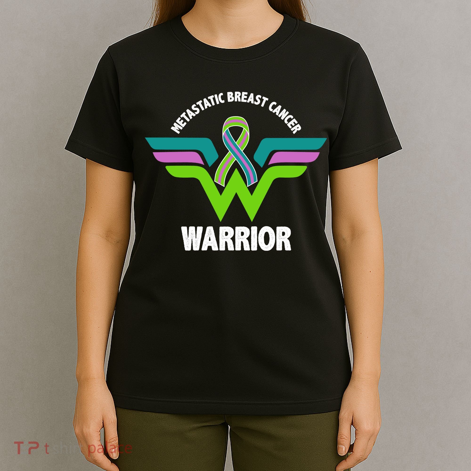 Metastatic Breast Cancer Warrior Ribbon T-Shirt