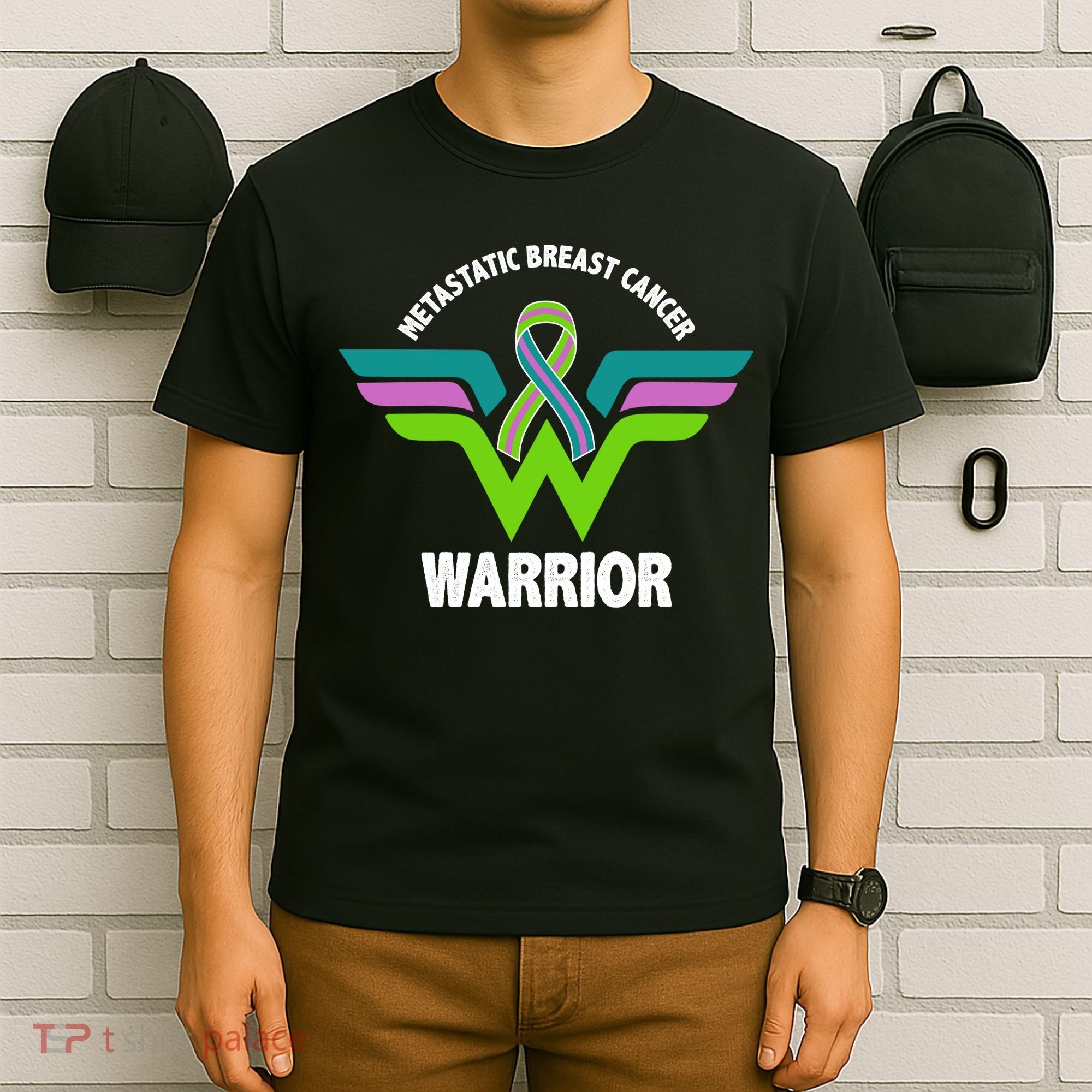 Metastatic Breast Cancer Warrior Ribbon T-Shirt