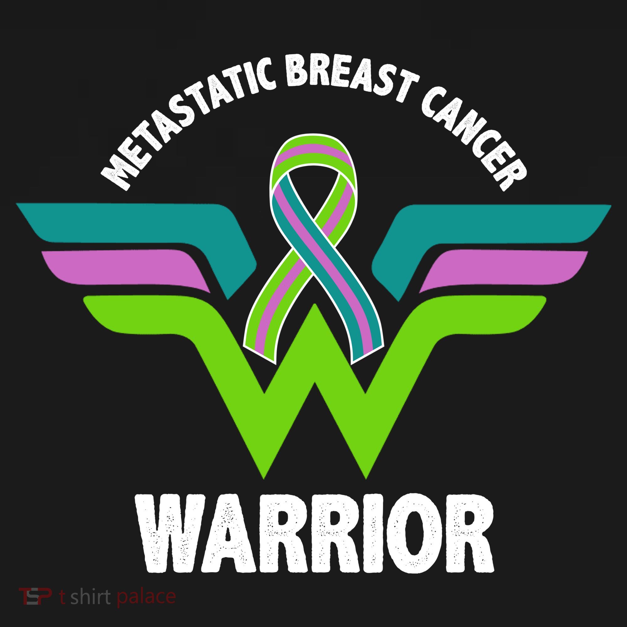 Metastatic Breast Cancer Warrior Ribbon T-Shirt