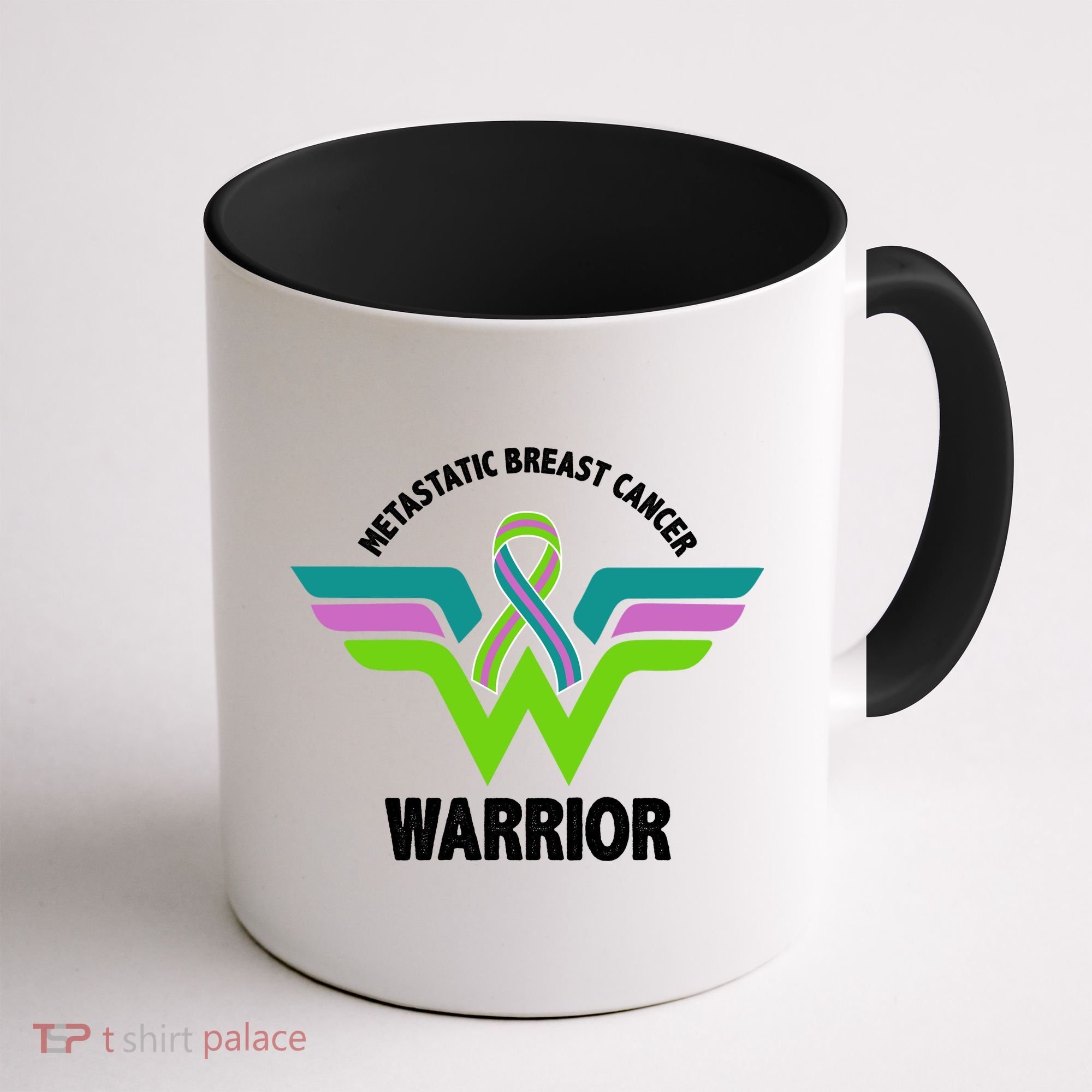 Metastatic Breast Cancer Warrior Ribbon Coffee Mug