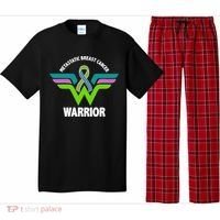 Metastatic Breast Cancer Warrior Ribbon Pajama Set thumb 0