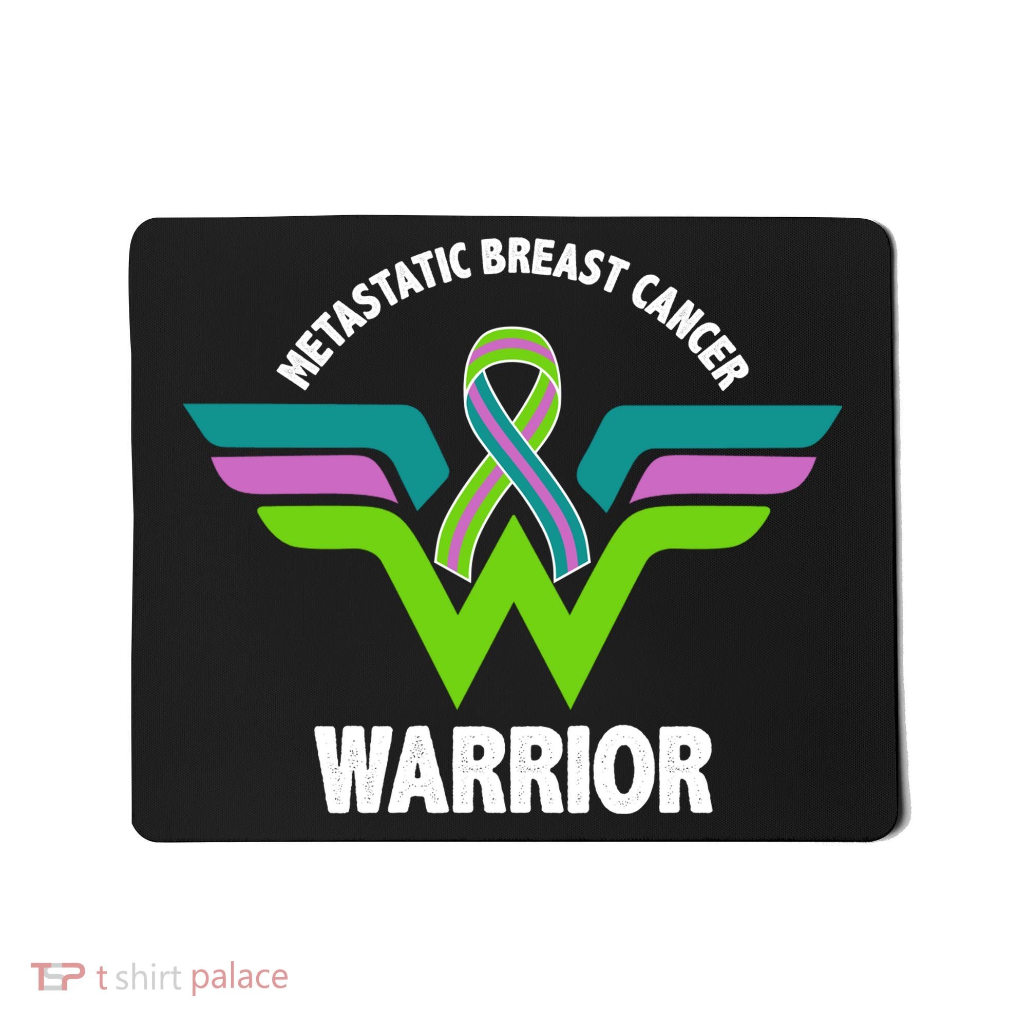 Metastatic Breast Cancer Warrior Ribbon Mousepad