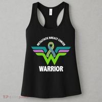 Metastatic Breast Cancer Warrior Ribbon Women's Tank Top thumb 3