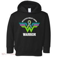 Metastatic Breast Cancer Warrior Ribbon Toddler Hoodie thumb 0