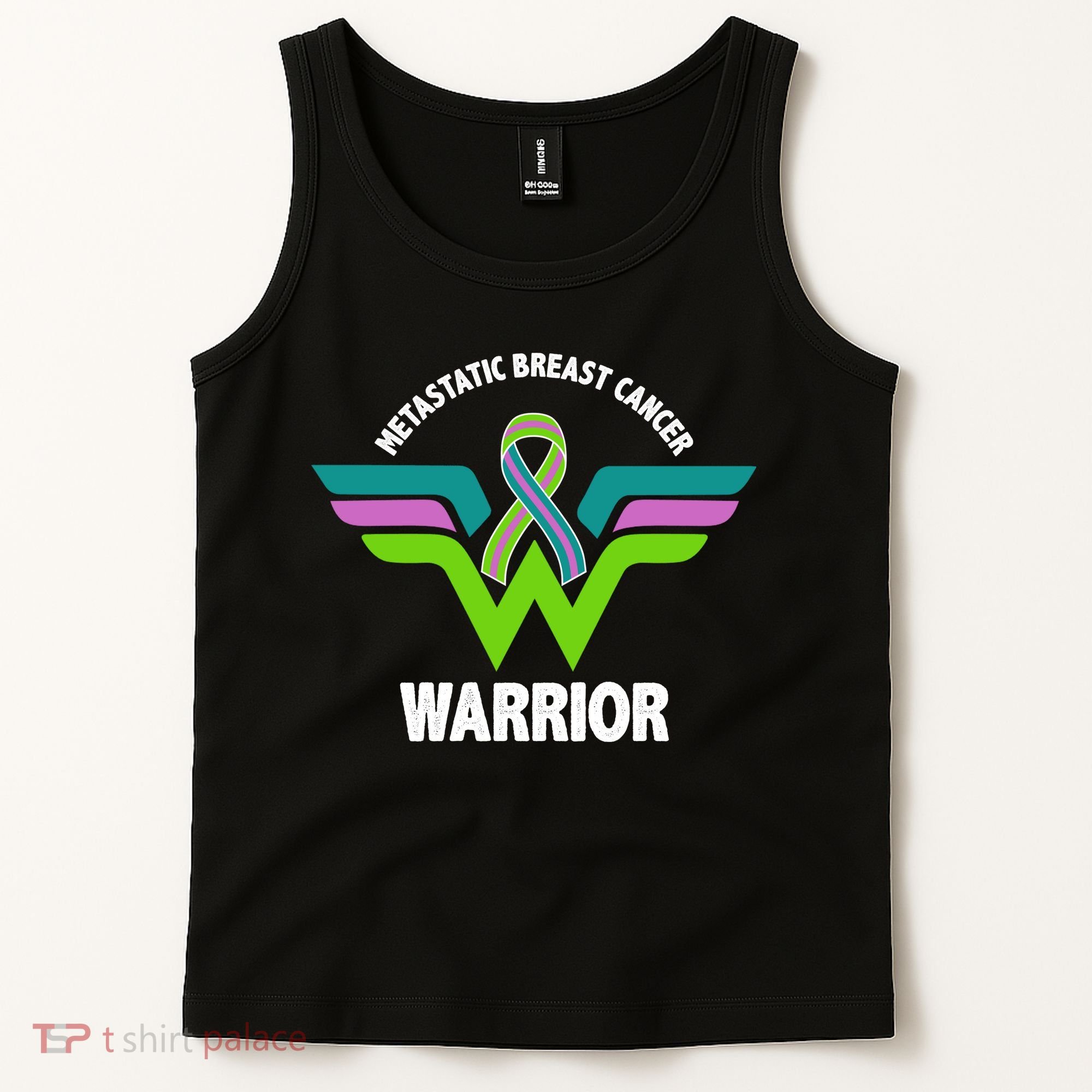 Metastatic Breast Cancer Warrior Ribbon Tank Top