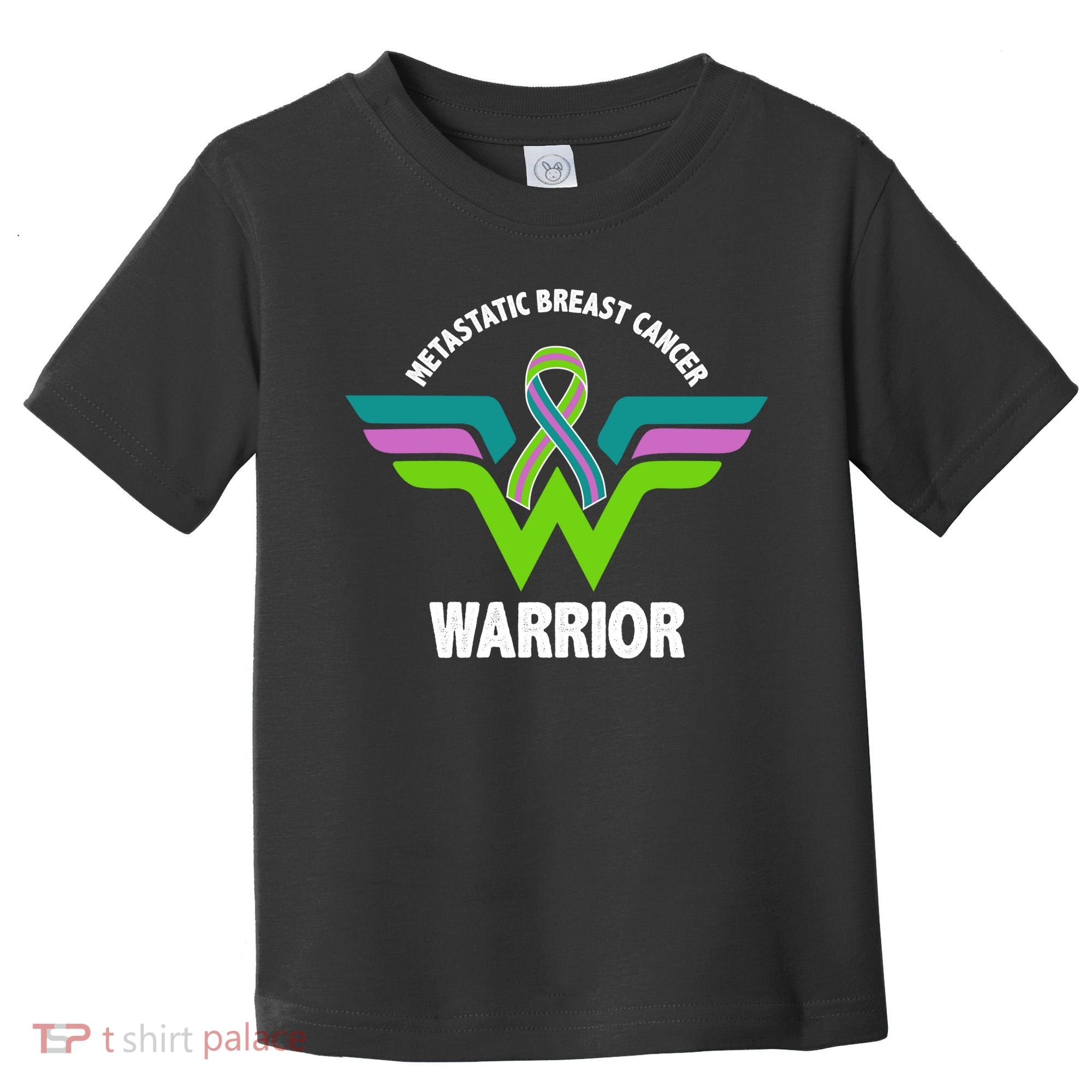 Metastatic Breast Cancer Warrior Ribbon Toddler T-Shirt