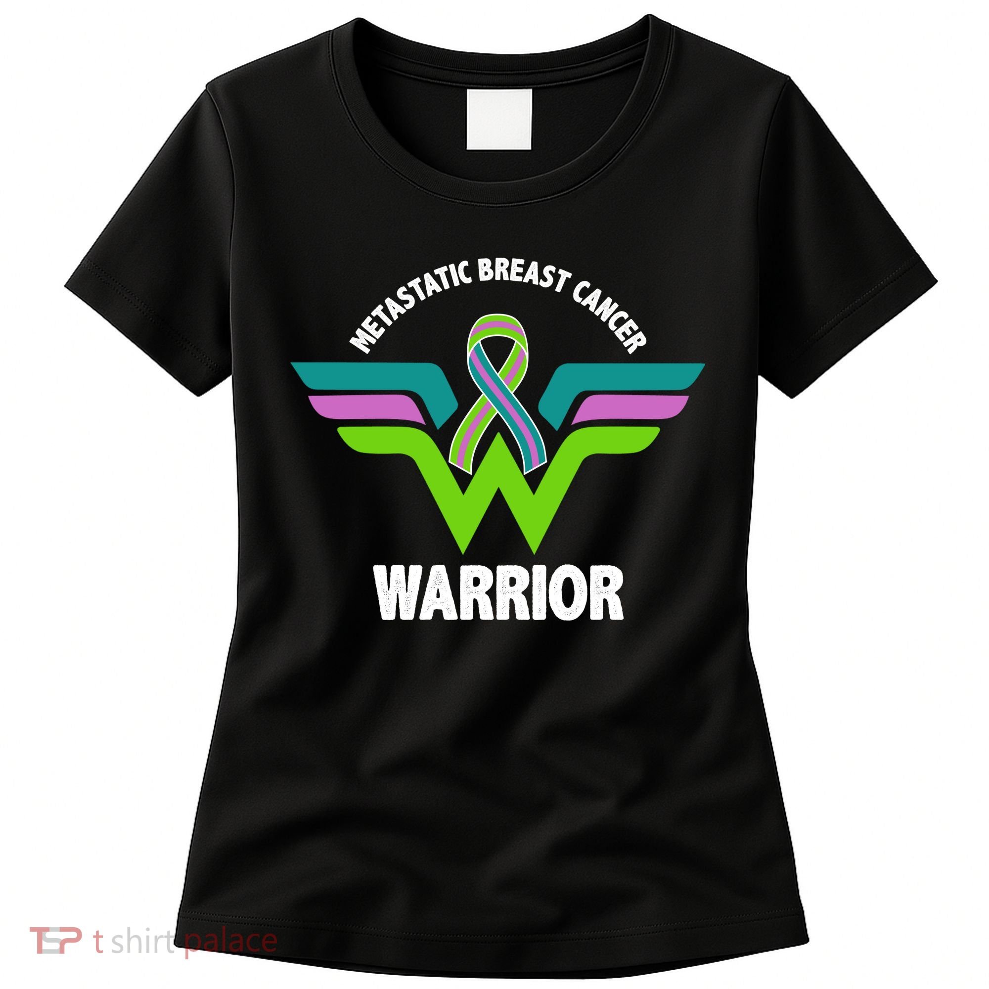 Metastatic Breast Cancer Warrior Ribbon Women's T-Shirt