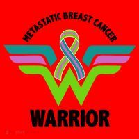 Metastatic Breast Cancer Warrior Ribbon Santa Hat thumb 1