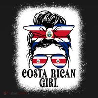 Messy Bun Costa Rica Flag Costa Rican S Gift Backpack thumb 2