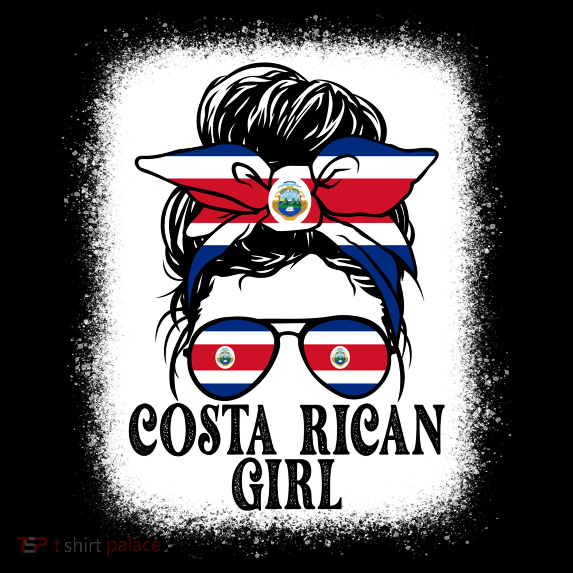 Messy Bun Costa Rica Flag Costa Rican S Gift Coffee Mug