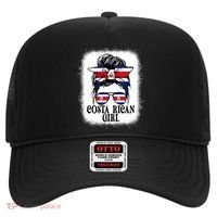 Messy Bun Costa Rica Flag Costa Rican S Gift Hat thumb 0
