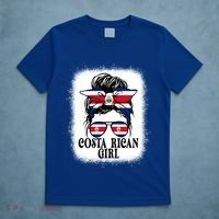Messy Bun Costa Rica Flag Costa Rican S Gift T-Shirt thumb 5