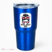 Messy Bun Costa Rica Flag Costa Rican S Gift Tumbler thumb 0