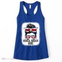 Messy Bun Costa Rica Flag Costa Rican S Gift Women's Tank Top thumb 0