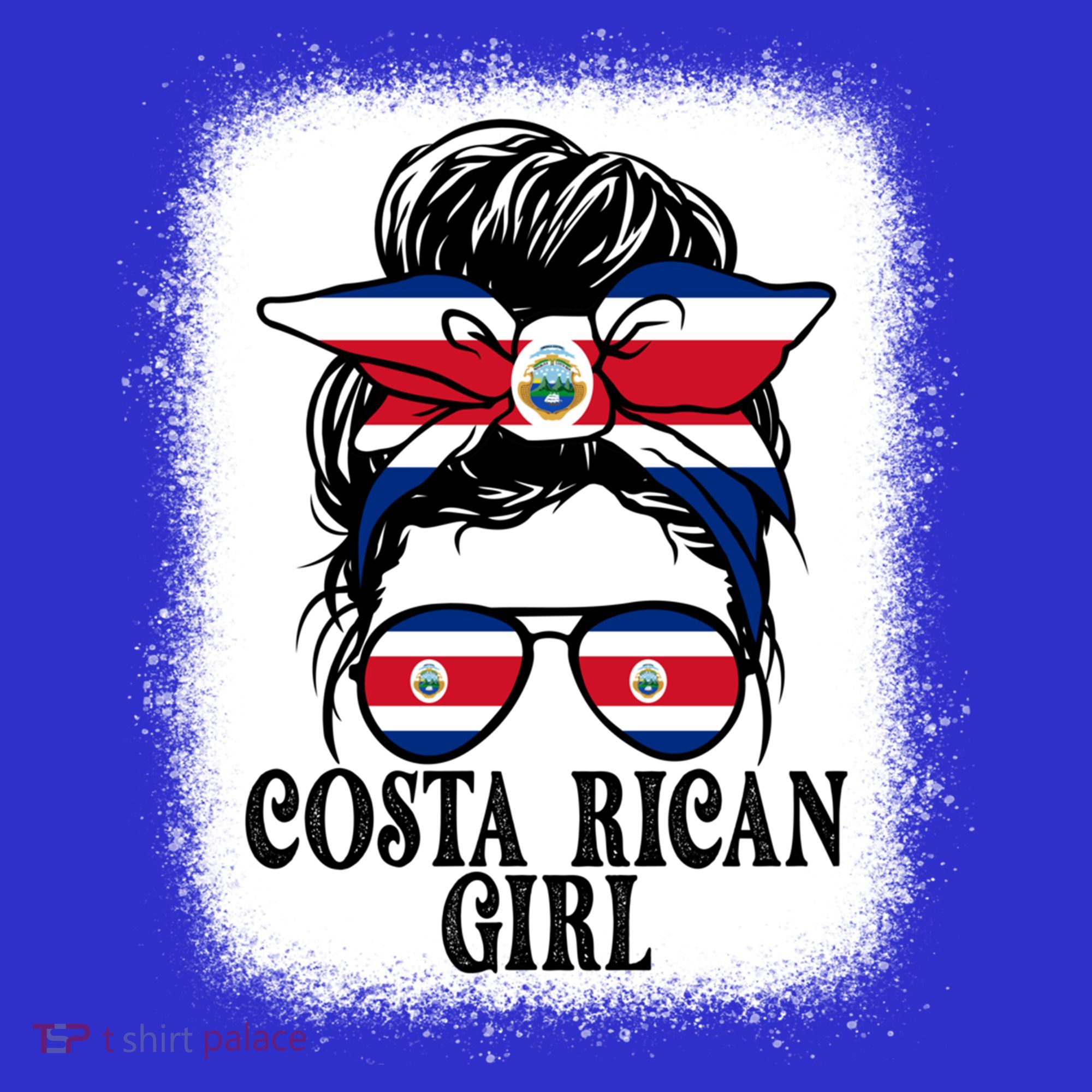 Messy Bun Costa Rica Flag Costa Rican S Gift Women's Tank Top