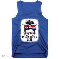 Messy Bun Costa Rica Flag Costa Rican S Gift Tank Top thumb 0