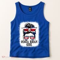 Messy Bun Costa Rica Flag Costa Rican S Gift Tank Top thumb 2