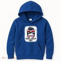 Messy Bun Costa Rica Flag Costa Rican S Gift Kids Hoodie thumb 0