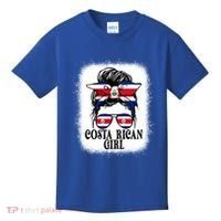 Messy Bun Costa Rica Flag Costa Rican S Gift Kids T-Shirt thumb 0