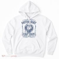 Motor Boat Captain Funny Pontoon Boating Motor Boatin Lake Hoodie thumb 0