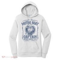 Motor Boat Captain Funny Pontoon Boating Motor Boatin Lake Women's Hoodie thumb 0