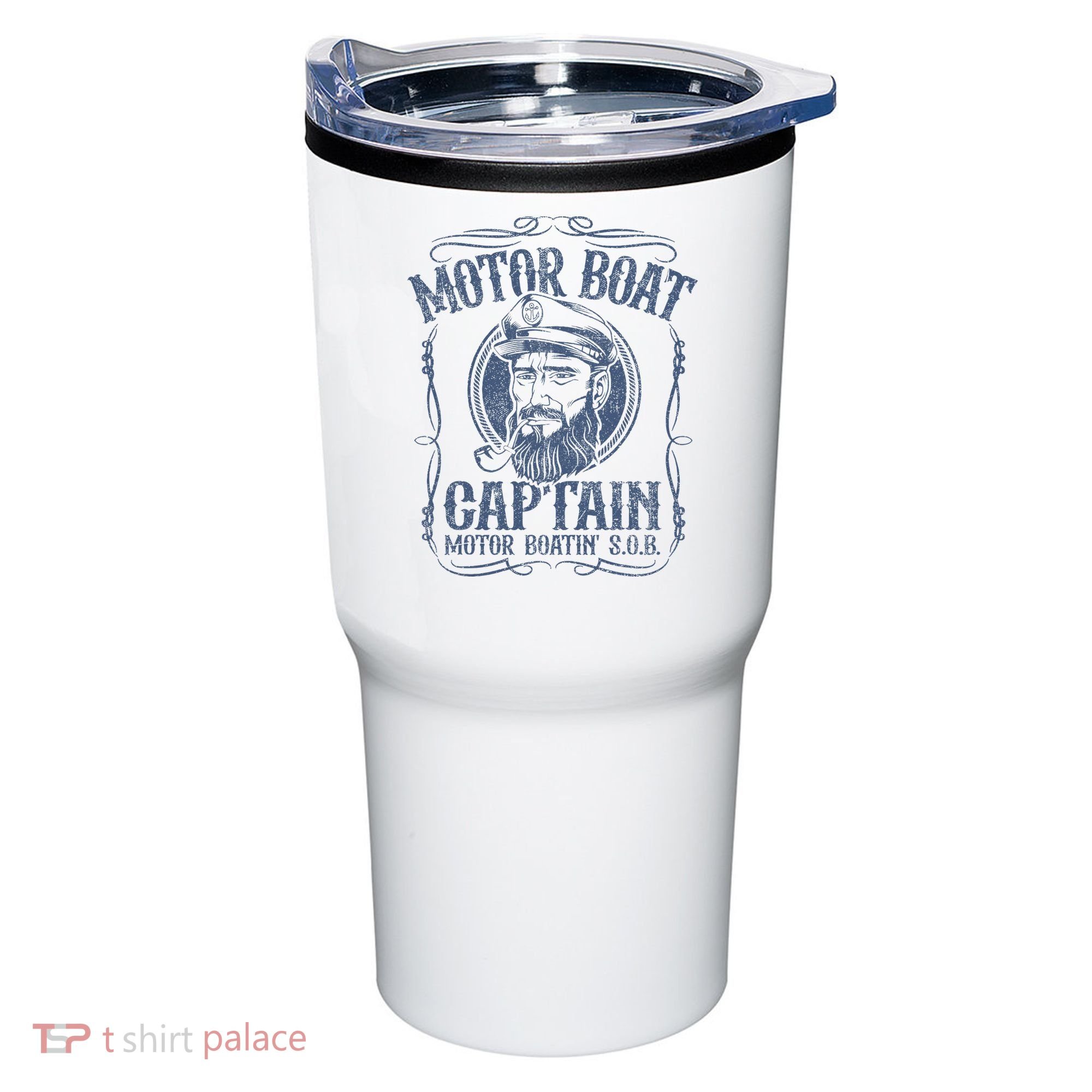 Motor Boat Captain Funny Pontoon Boating Motor Boatin Lake Tumbler