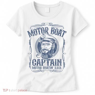Motor Boat Captain Funny Pontoon Boating Motor Boatin Lake Women's T-Shirt