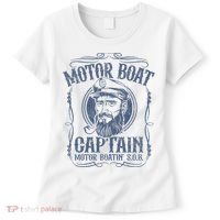 Motor Boat Captain Funny Pontoon Boating Motor Boatin Lake Women's T-Shirt thumb 0