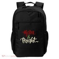 Merry & Bright Christmas Festive Holiday Spirit Backpack thumb 0