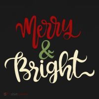 Merry & Bright Christmas Festive Holiday Spirit Coaster thumb 2
