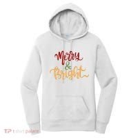 Merry & Bright Christmas Festive Holiday Spirit Women's Hoodie thumb 0