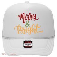 Merry & Bright Christmas Festive Holiday Spirit Hat thumb 0