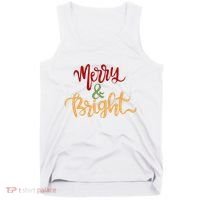 Merry & Bright Christmas Festive Holiday Spirit Tank Top thumb 0