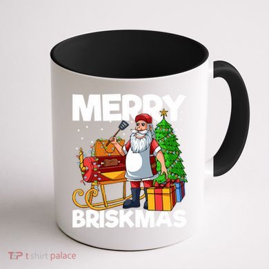 Merry Briskmas Christmas July Santa Brisket Smoking Smoker Coffee Mug back
