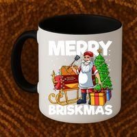 Merry Briskmas Christmas July Santa Brisket Smoking Smoker Coffee Mug thumb 2
